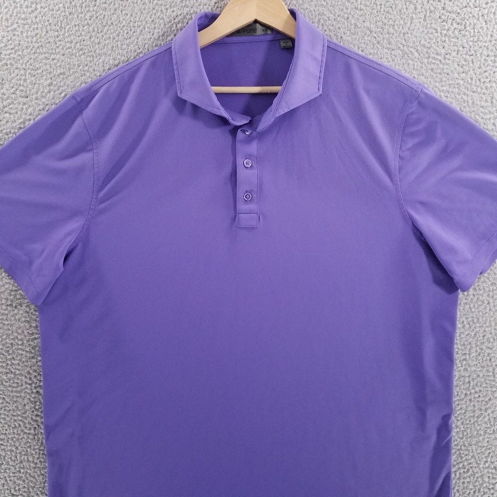 G/FORE Polo Shirt Mens XL Purple Golf Performance Pique Knit Breathable Stretch